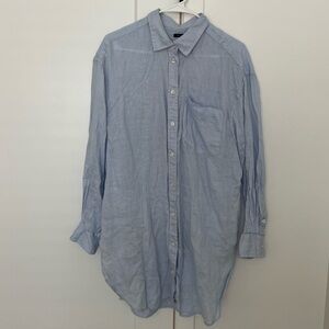 100% Linen Gap Button Down Coverup Dress